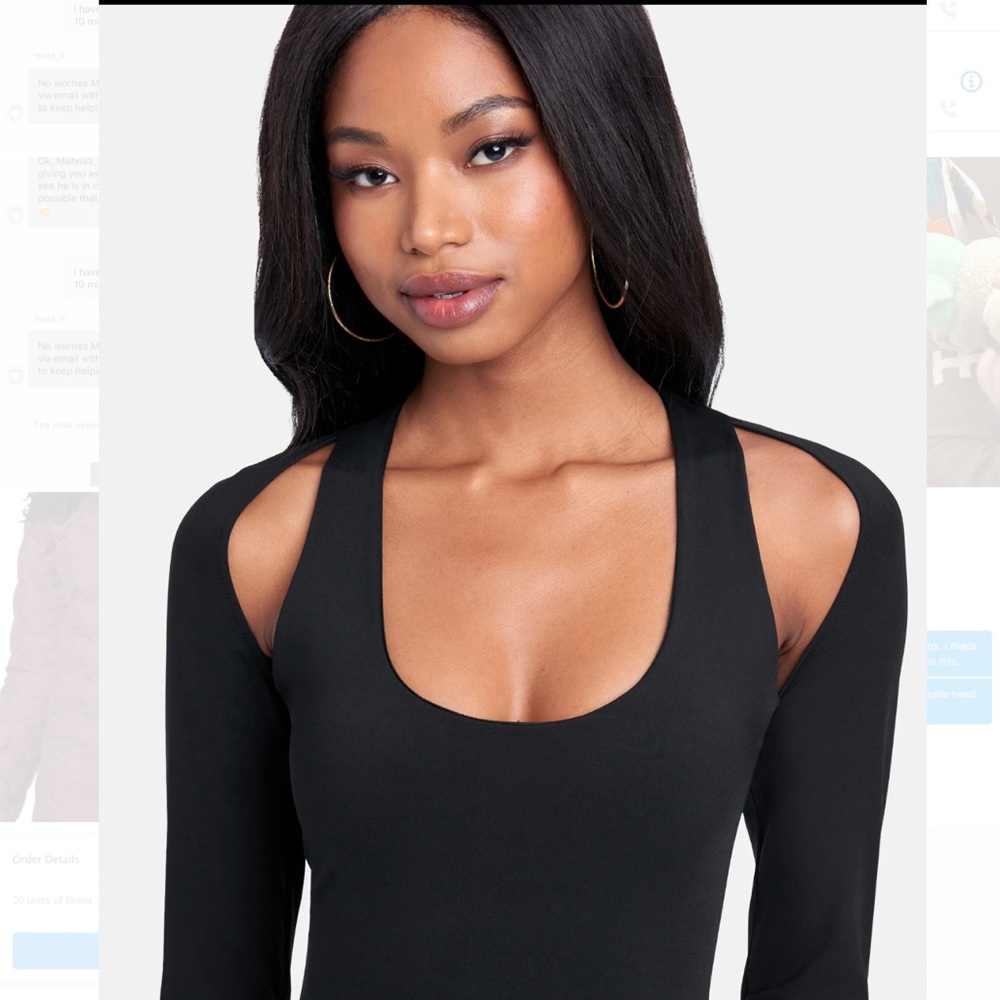 (NWT) Bebe cutout knit Bodycon Dress size L